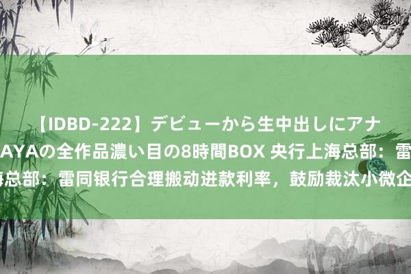 【IDBD-222】デビューから生中出しにアナルまで！最強の芸能人AYAの全作品濃い目の8時間BOX 央行上海总部：雷同银行合理搬动进款利率，鼓励裁汰小微企业笼统融资资本