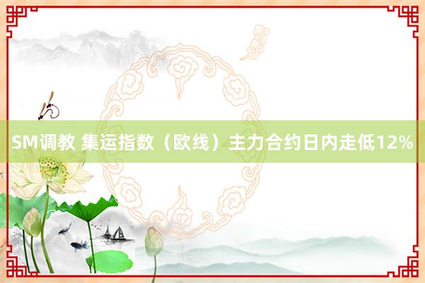 SM调教 集运指数（欧线）主力合约日内走低12%