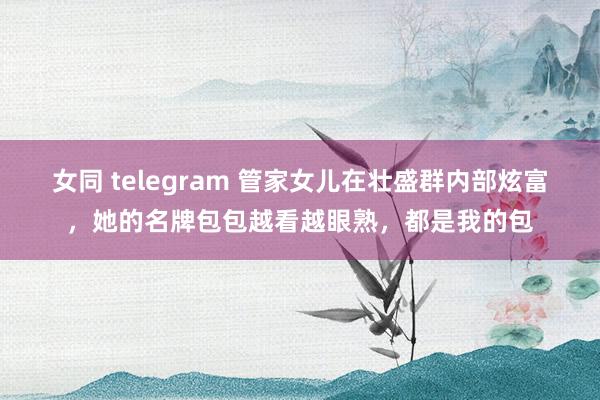 女同 telegram 管家女儿在壮盛群内部炫富，她的名牌包包越看越眼熟，都是我的包