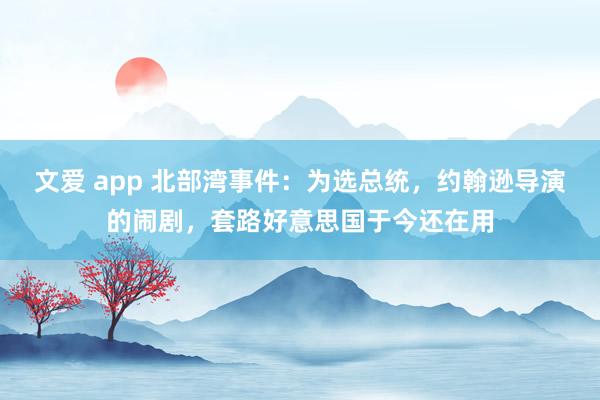 文爱 app 北部湾事件：为选总统，约翰逊导演的闹剧，套路好意思国于今还在用