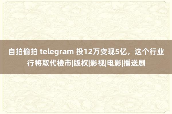 自拍偷拍 telegram 投12万变现5亿，这个行业行将取代楼市|版权|影视|电影|播送剧