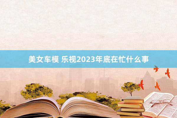 美女车模 乐视2023年底在忙什么事